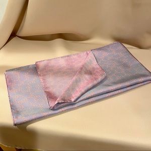 Authentic Christian Dior Twill Silk Scarf